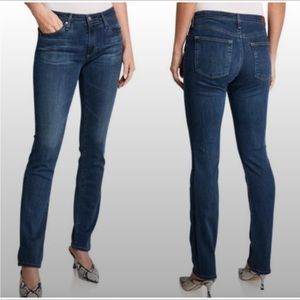 AG Aubrey Skinny Straight Jeans Blue